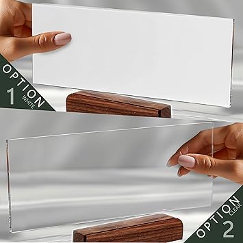 Acrylic Nameplate with Wooden Stand Appreciation Gift