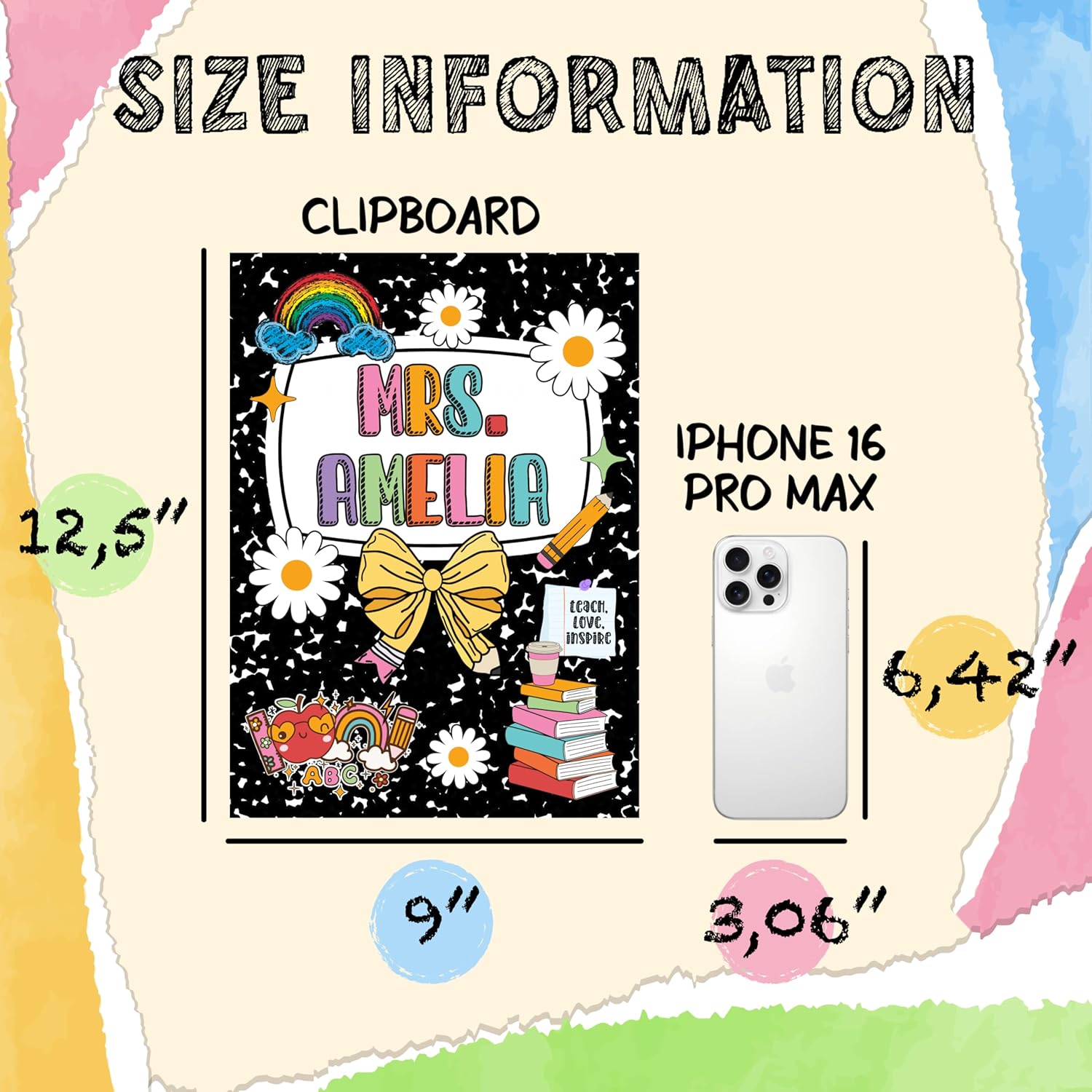 Personalized Teacher Clipboard