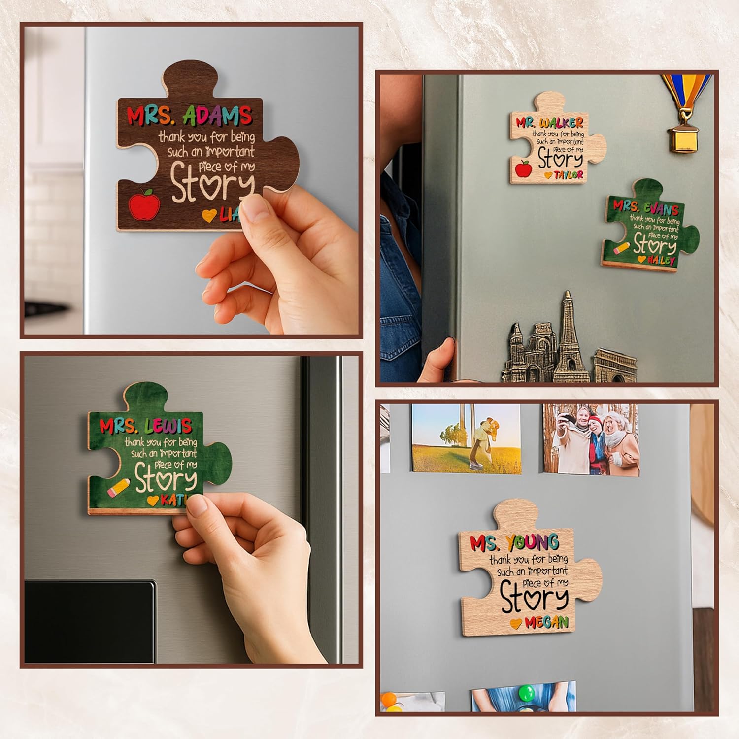 Personalized Teacher Magnet Gift