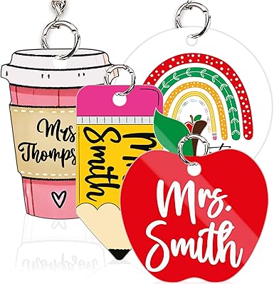 Teacher Appreciation Personalized Pencil Keychain