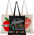 Personalized Teacher Tote Bag with Name