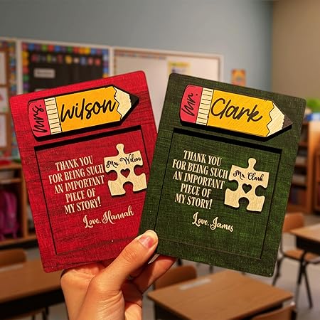 Personalized Teacher Puzzle Plaque Gift
