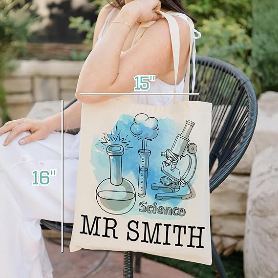 Personalized Teacher Tote Bag