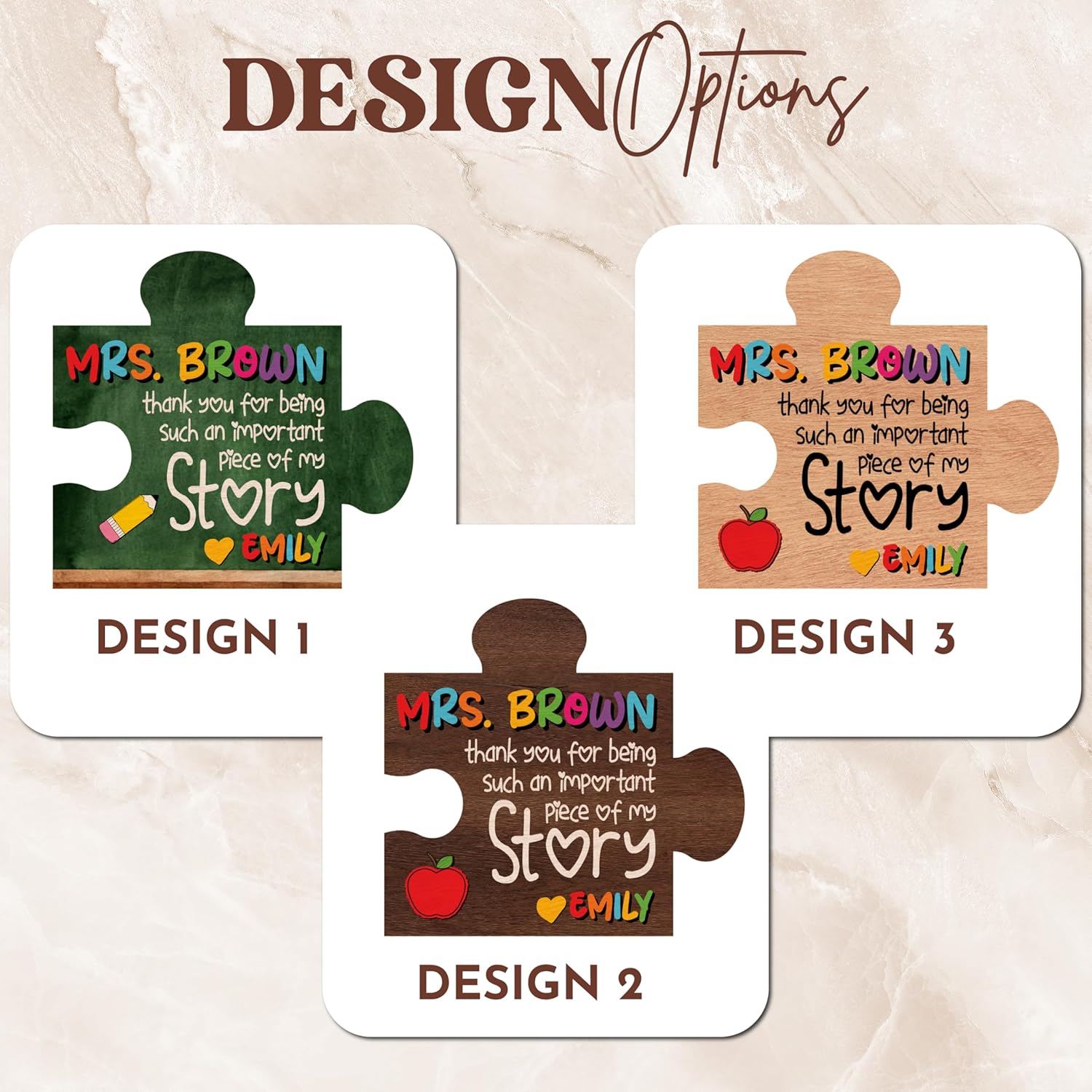 Personalized Teacher Magnet Gift