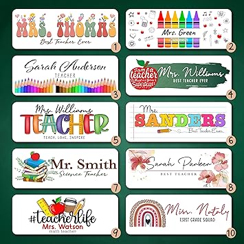 Acrylic Nameplate with Wooden Stand Appreciation Gift