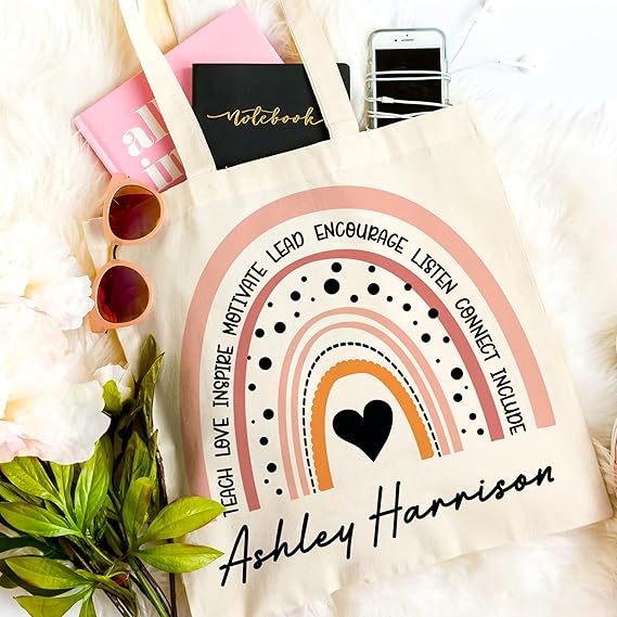 Personalized Teacher Tote Bag