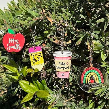 Teacher Appreciation Personalized Pencil Keychain