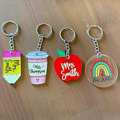 Teacher Appreciation Personalized Pencil Keychain