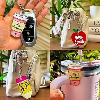 Teacher Appreciation Personalized Pencil Keychain