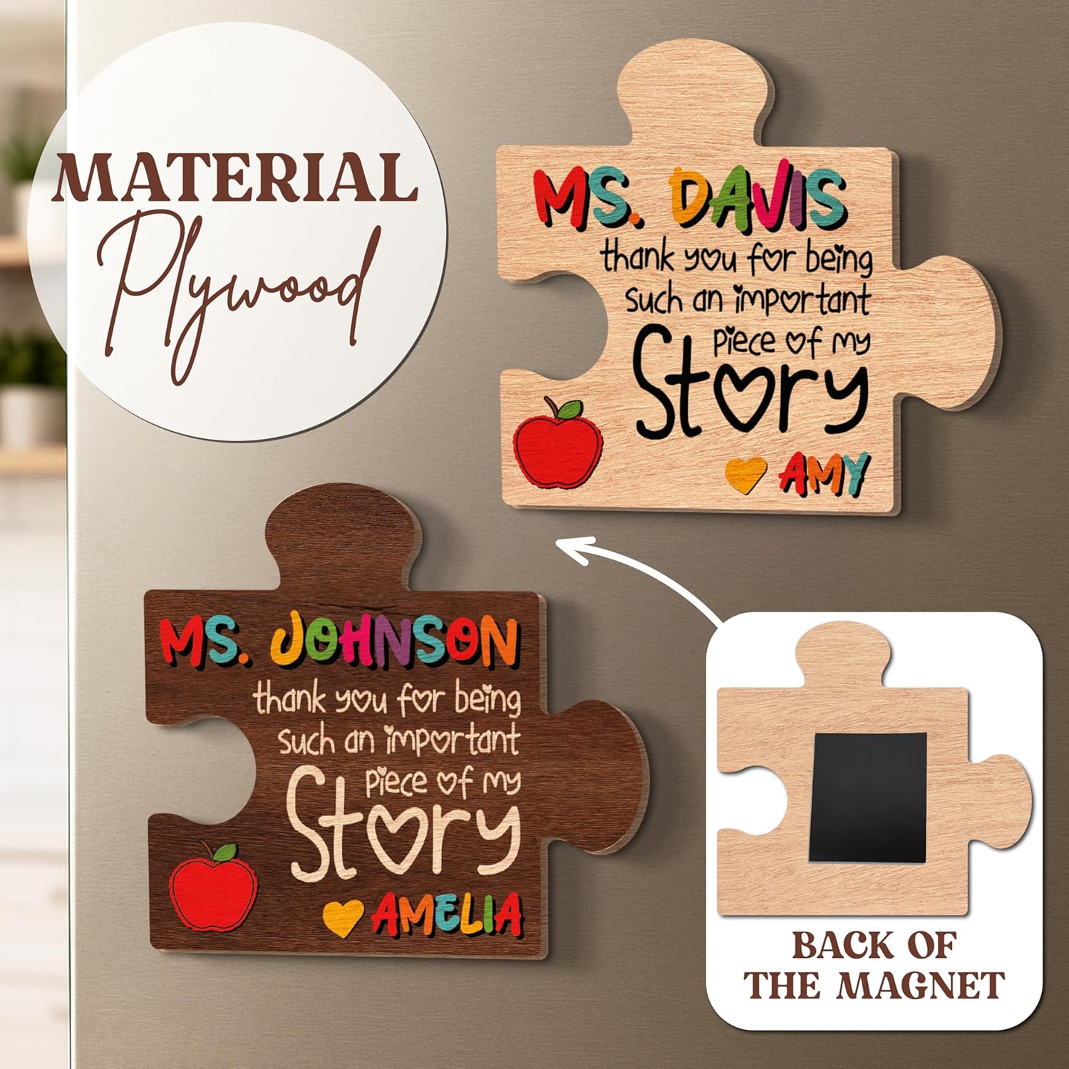 Personalized Teacher Magnet Gift