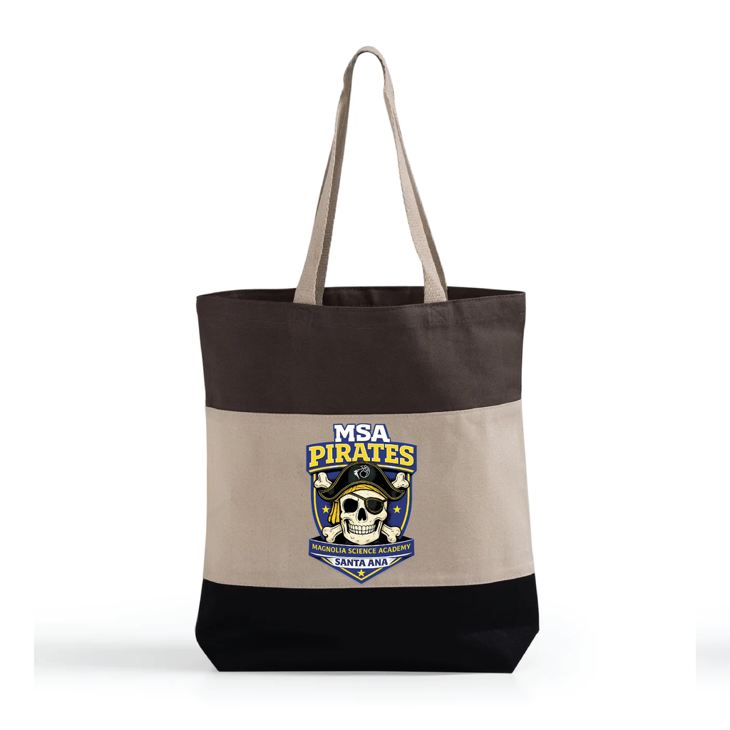 Tri-Color Canvas Tote