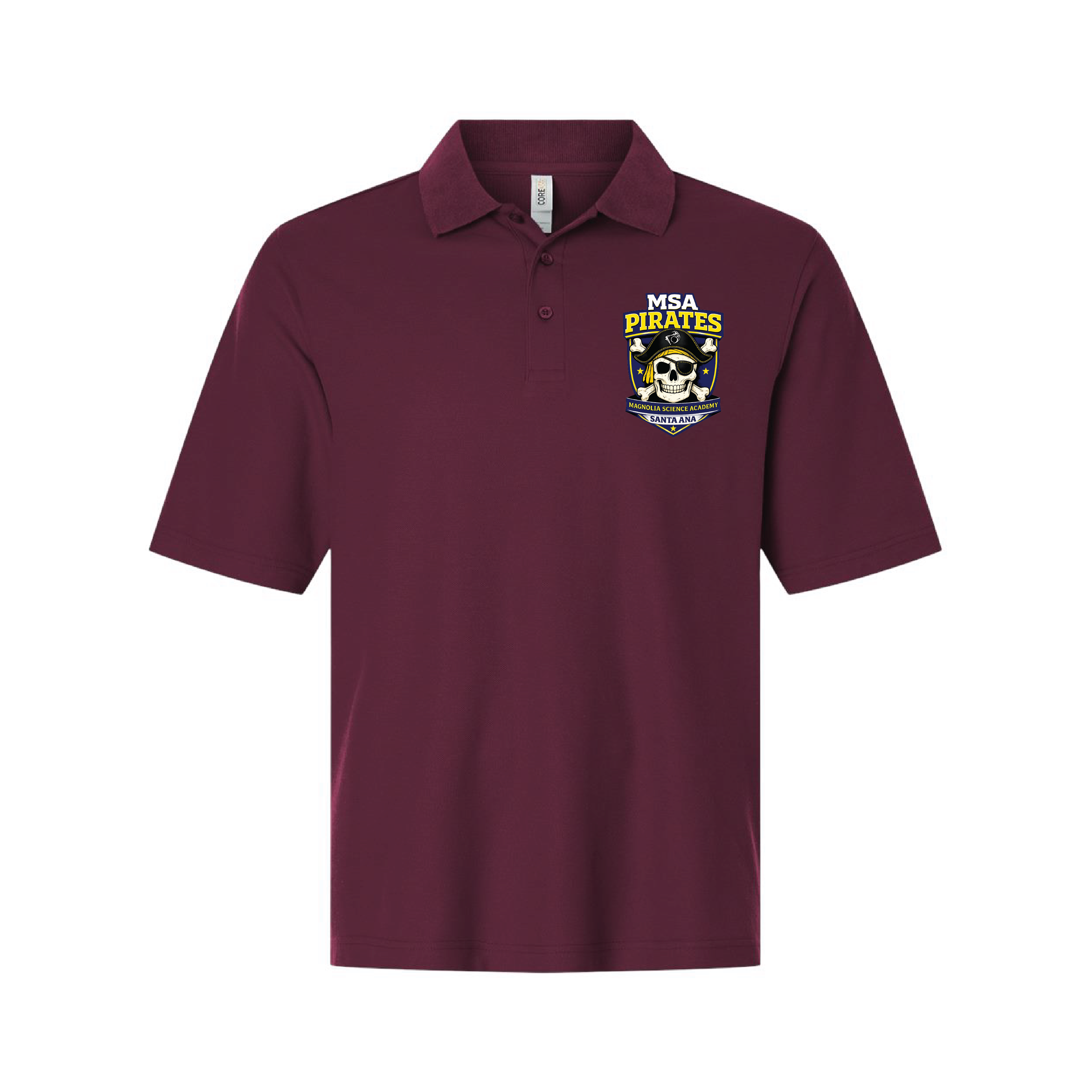 Unisex MSA Pirates Performance Polo
