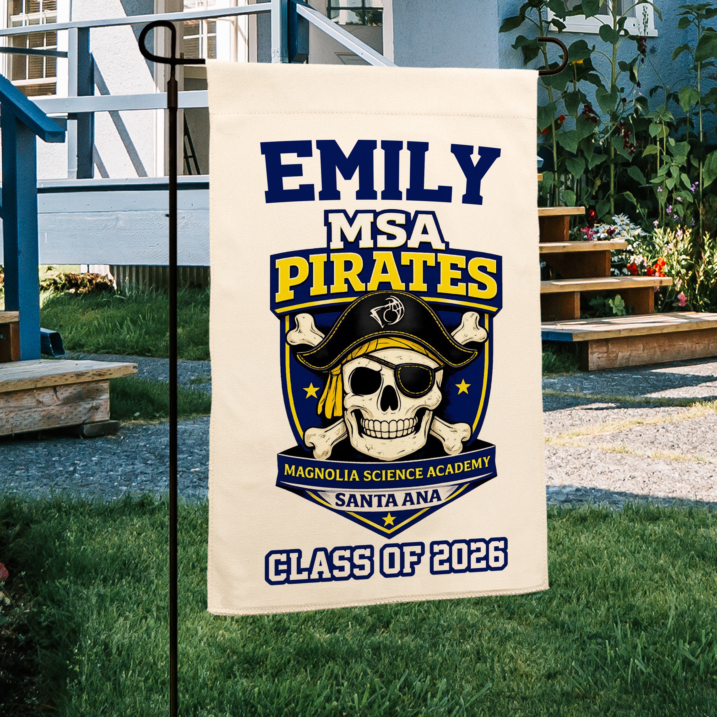 Graduation Garden Flag