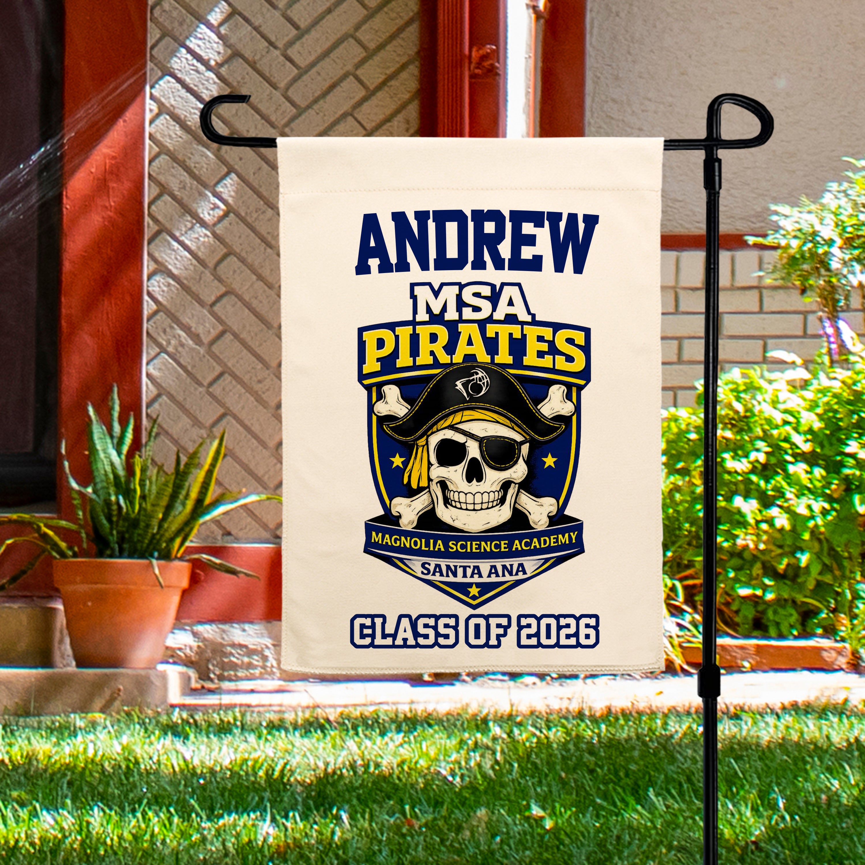 Graduation Garden Flag